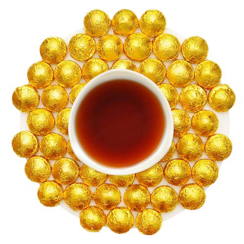 Herbata Czerwona prasowana PU ERH TUOCHA GOLD 100g puerh