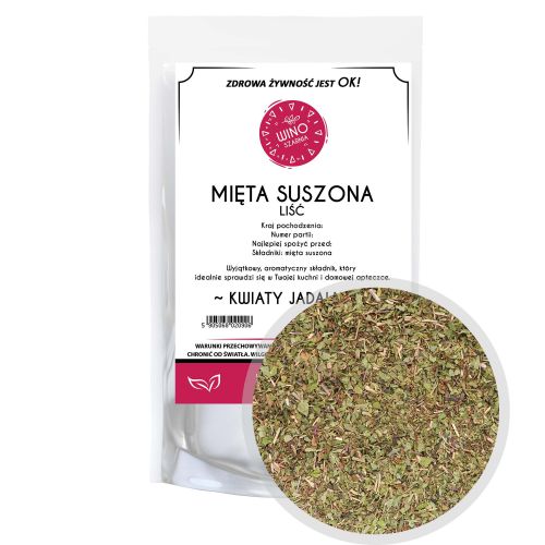 Mięta suszona liść - 1kg Liść mięty suszonej herbata