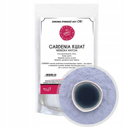 Gardenia Kwiat Ekstrakt w Proszku Matcha Herbata Niebieska - 100g