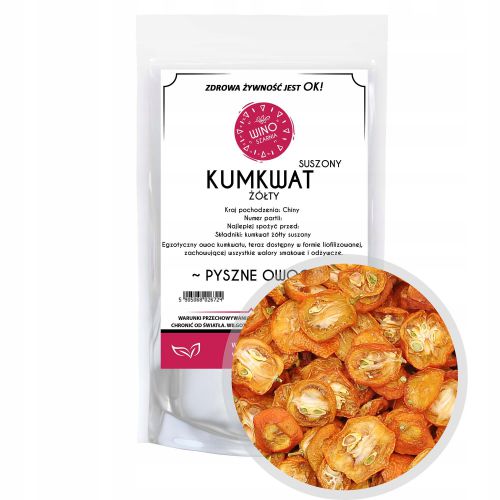 Kumkwat żółty suszony połówki - 100g Kumquat owoc