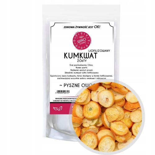 Kumkwat żółty liofilizowany połówki - 50g Kumquat owoc