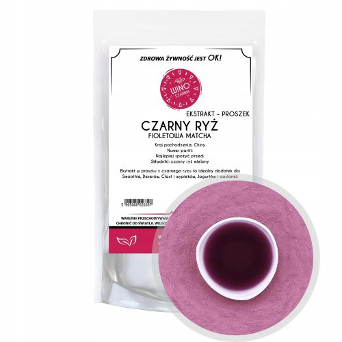 Czarny Ryż - Ekstrakt w Proszku Matcha Fioletowa - 25g