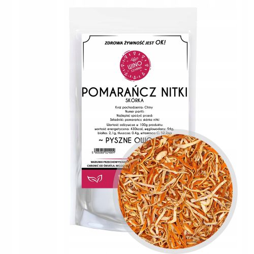 Pomarańcz skórka suszona Nitki - 500g