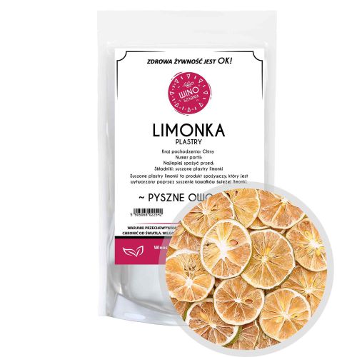 Suszona Limonka plastrach - 1kg Jadalne owoce