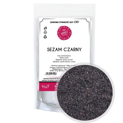 unshelled black sesame for sushi - 1 kg of sesame seeds