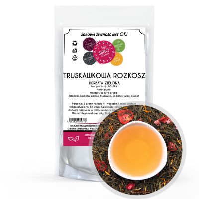 Herbata zielona Truskawkowa Rozkosz - 100g